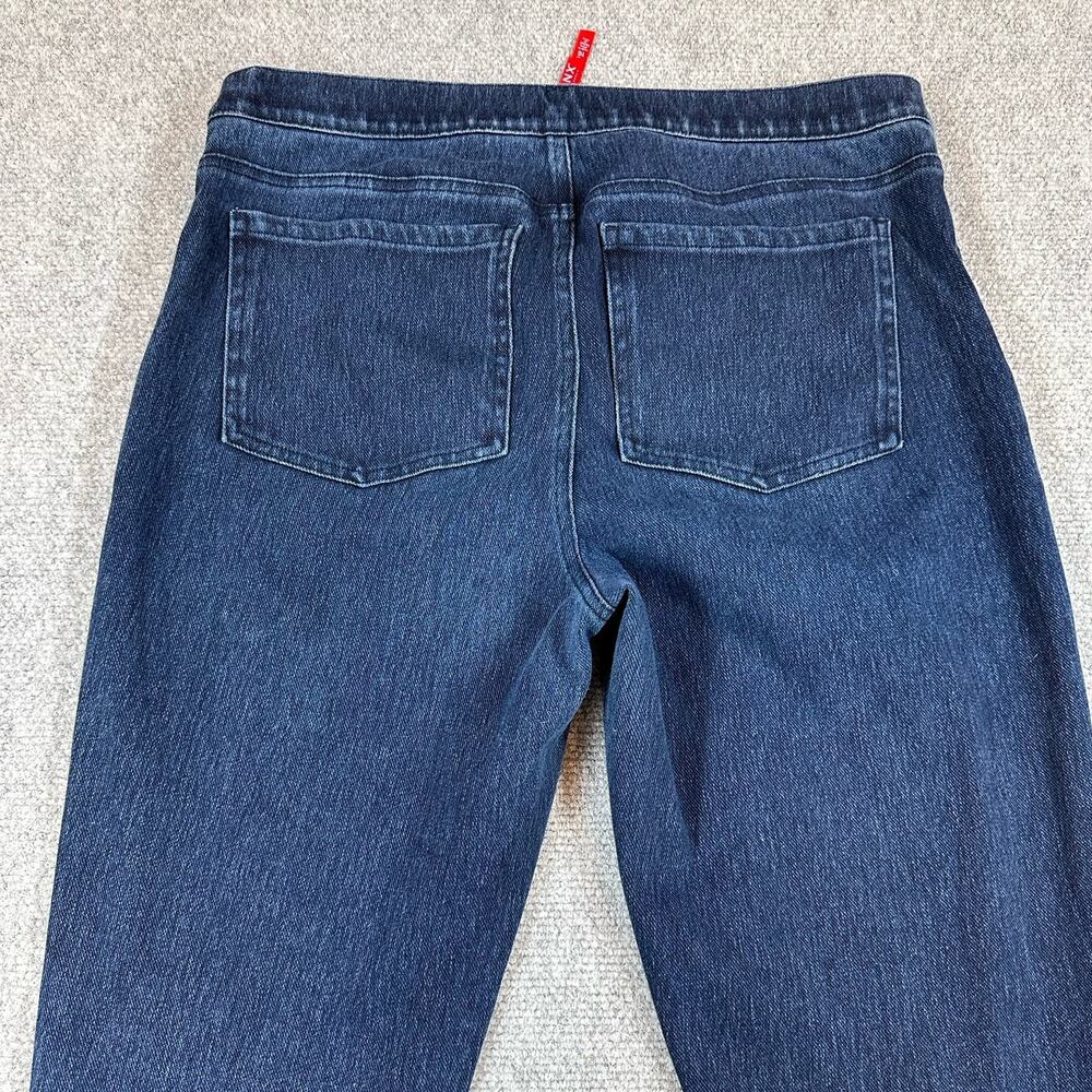 Spanx Womens XL Jeans Blue Denim Dark Wash Skinny Jegging High Rise Pull On - Picture 10 of 12